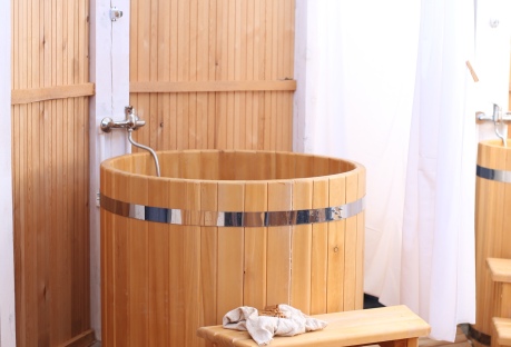 Take a bath in a cedar barrel with an infusion of Tibetan herbs
